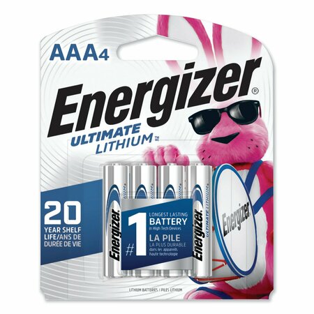 Energizer Ultimate Lithium AAA Lithium Battery, 4 PK L92SBP-4